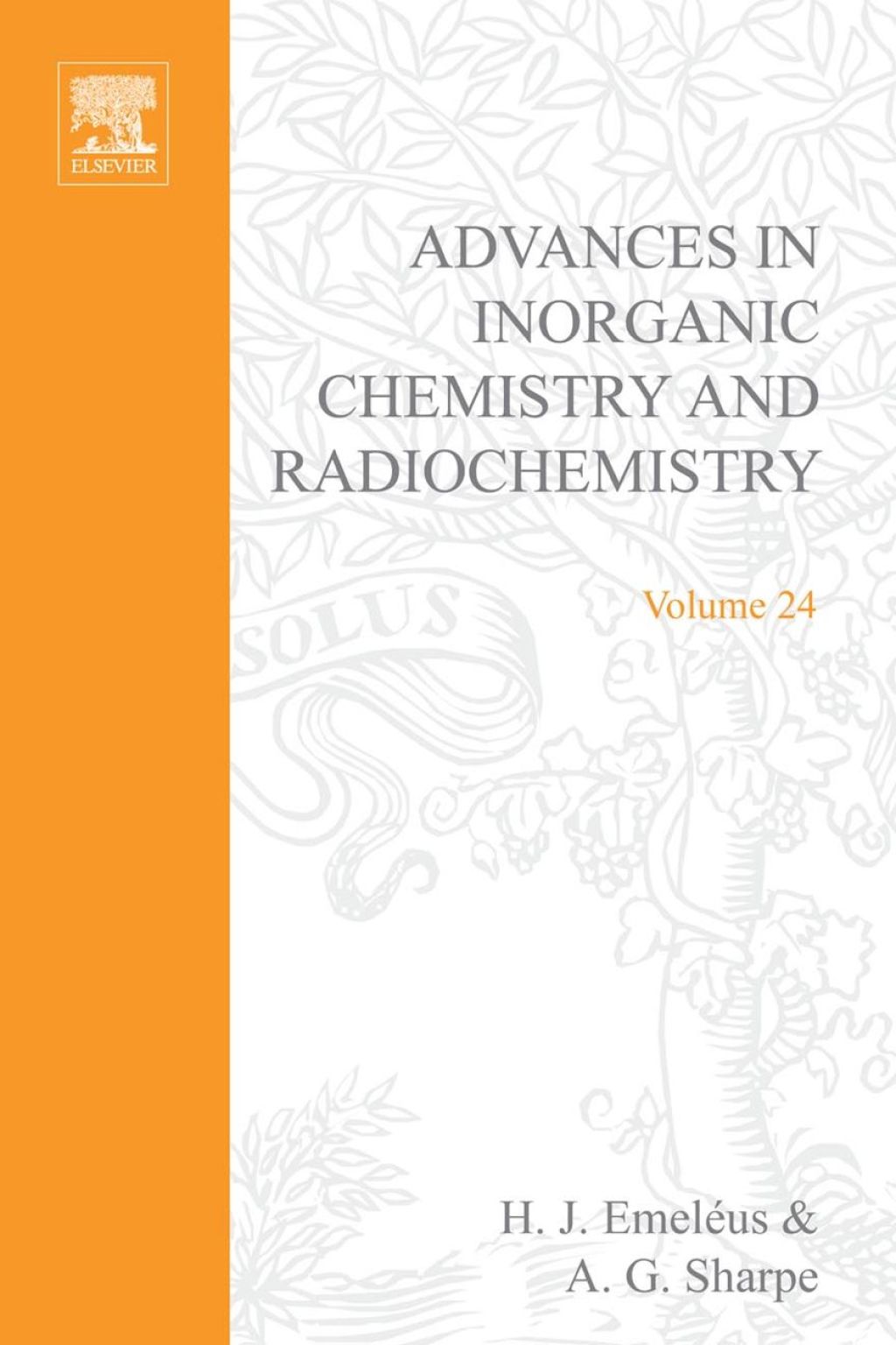 ADVANCES IN INORGANIC CHEMISTRY AND RADIOCHEMISTRY VOL 24  â€“ PDF/EPUB Version Downloadable