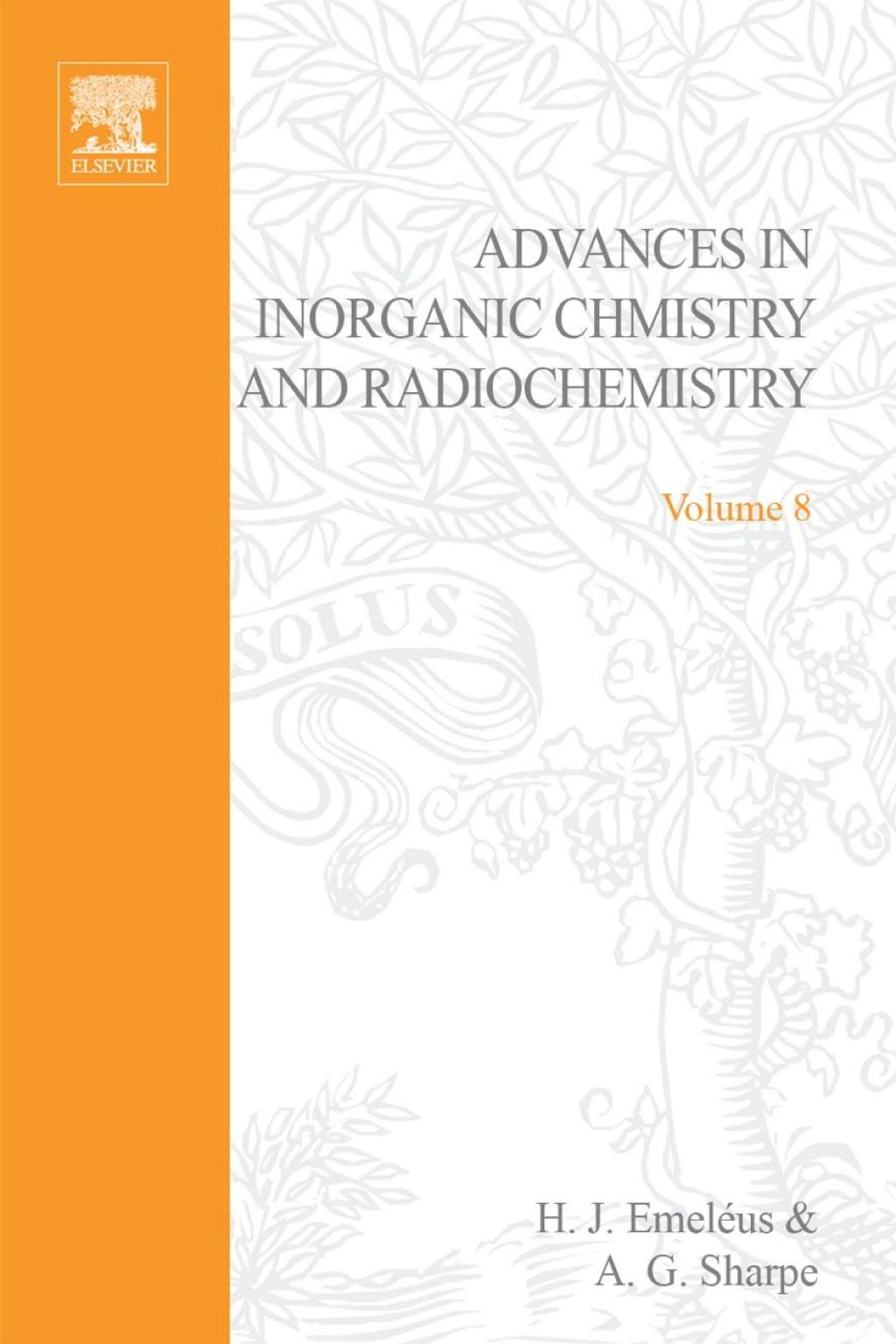 ADVANCES IN INORGANIC CHEMISTRY AND RADIOCHEMISTRY VOL 8  â€“ PDF/EPUB Version Downloadable