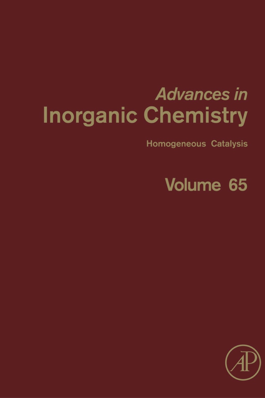 Advances in Inorganic Chemistry: Homogeneous Catalysis â€“ PDF/EPUB Version Downloadable