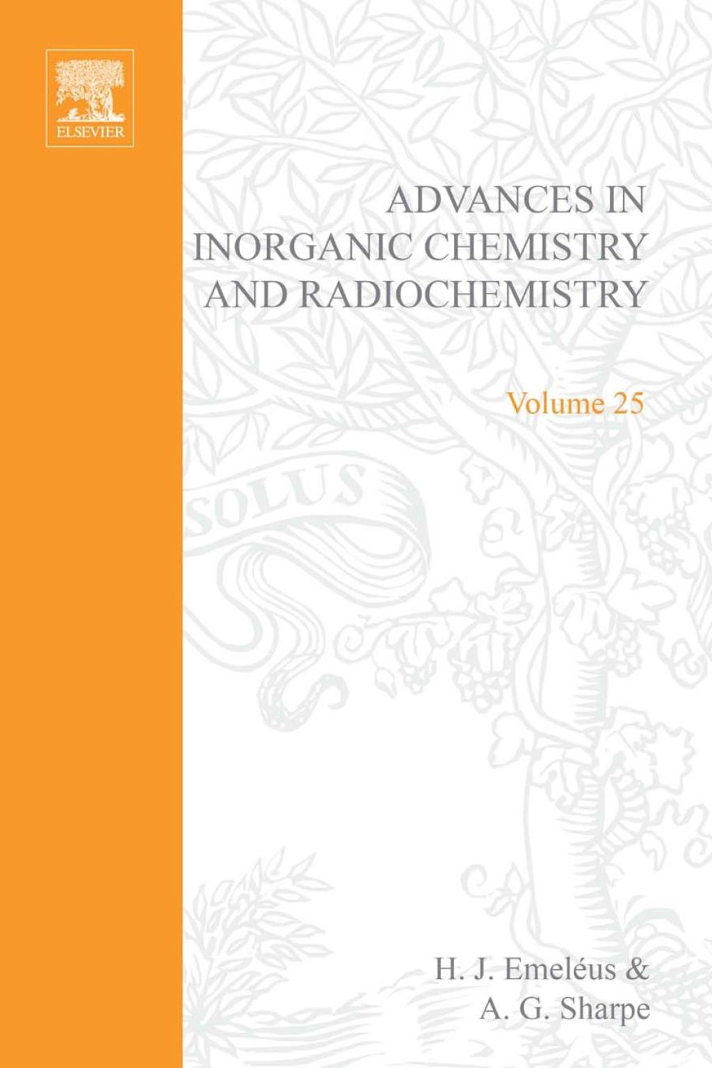 ADVANCES IN INORGANIC CHEMISTRY VOL 25  â€“ PDF/EPUB Version Downloadable