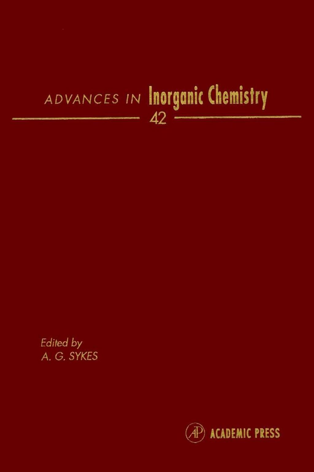 Advances in Inorganic Chemistry: Volume 42  â€“ PDF/EPUB Version Downloadable