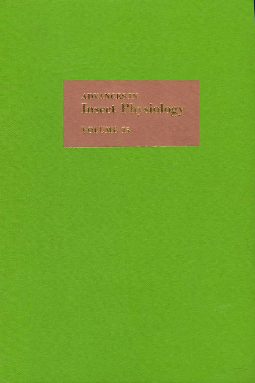 Advances in Insect Physiology APL  â€“ PDF/EPUB Version Downloadable