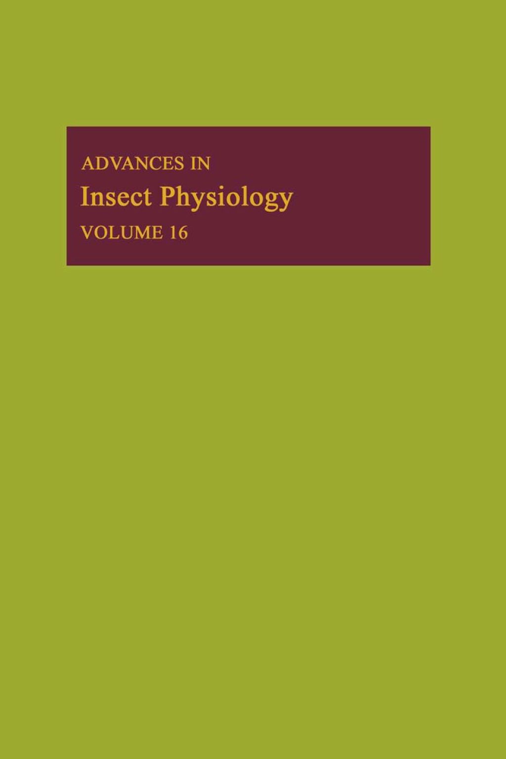 ADVANCES IN INSECT PHYSIOLOGY APL  â€“ PDF/EPUB Version Downloadable