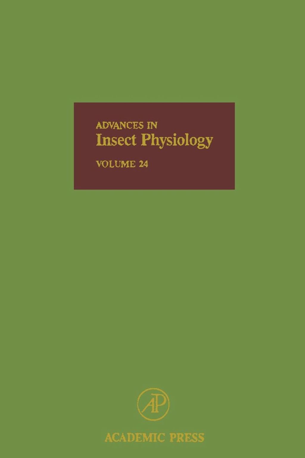 Advances in Insect Physiology: Volume 24  â€“ PDF/EPUB Version Downloadable