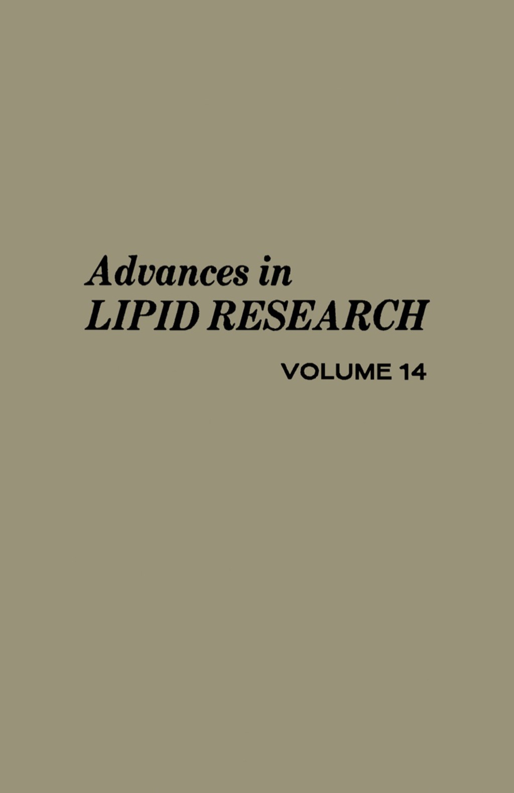Advances in Lipid Research – PDF/EPUB Version Downloadable Advances in Lipid Research – PDF/EPUB Version Downloadable - Image 1