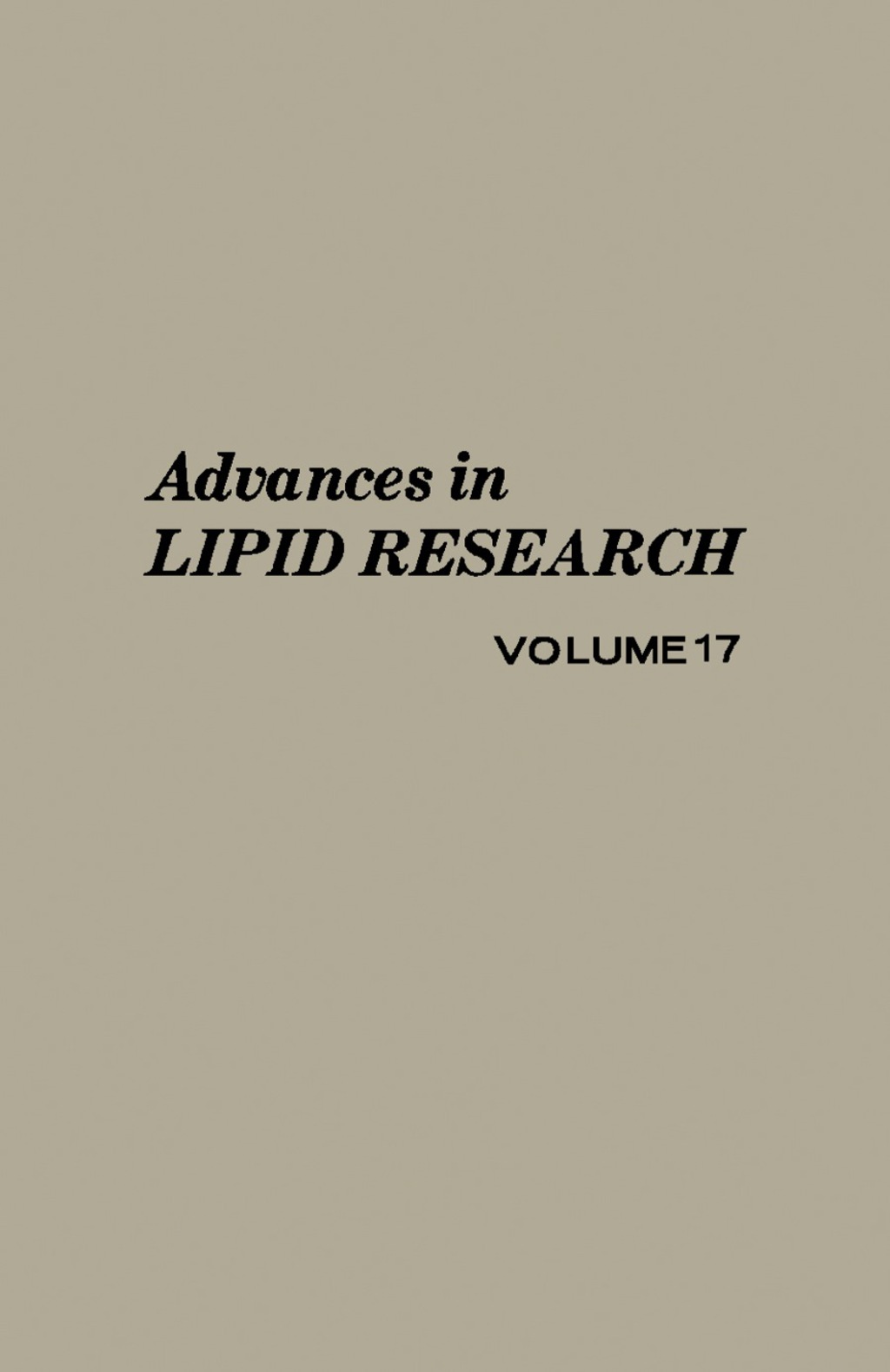Advances in Lipid Research – PDF/EPUB Version Downloadable Advances in Lipid Research – PDF/EPUB Version Downloadable - Image 1