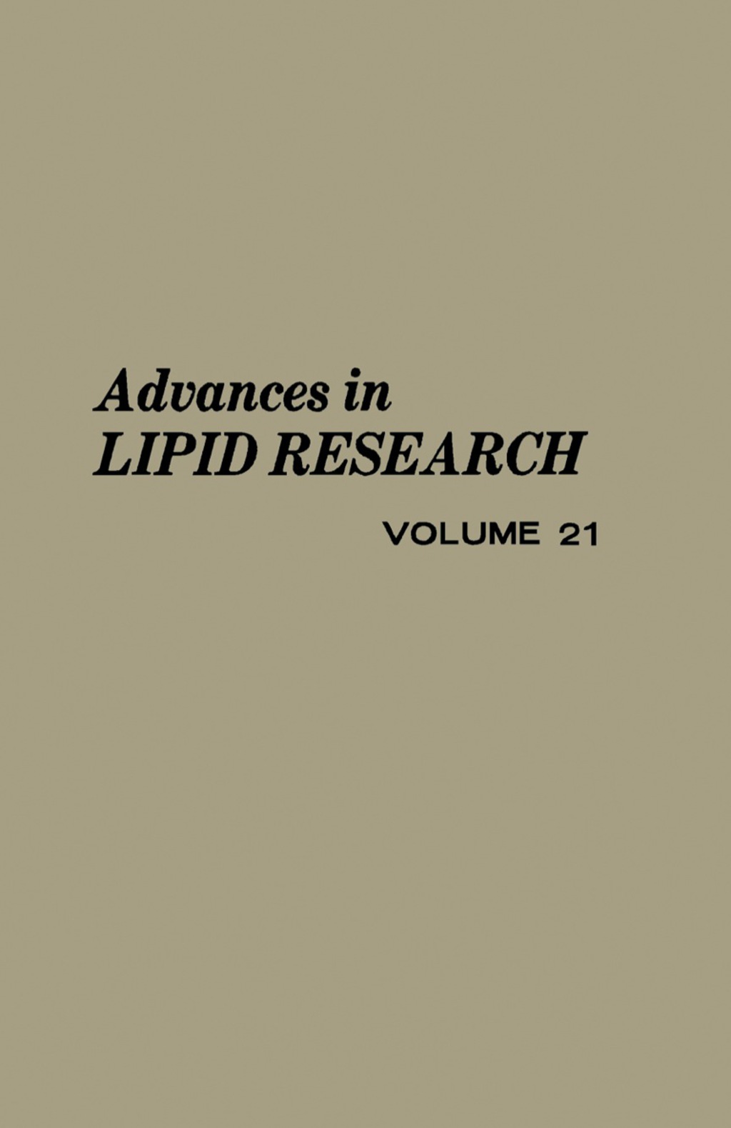 Advances in Lipid Research – PDF/EPUB Version Downloadable Advances in Lipid Research – PDF/EPUB Version Downloadable - Image 1