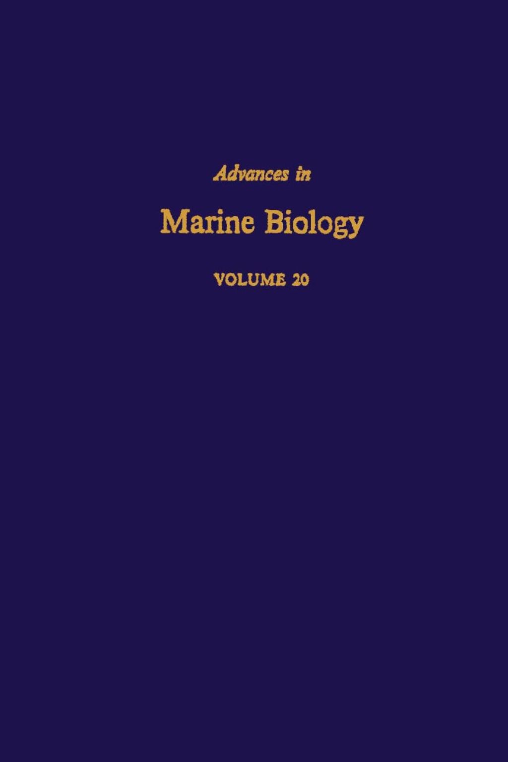 Advances in Marine Biology APL  â€“ PDF/EPUB Version Downloadable