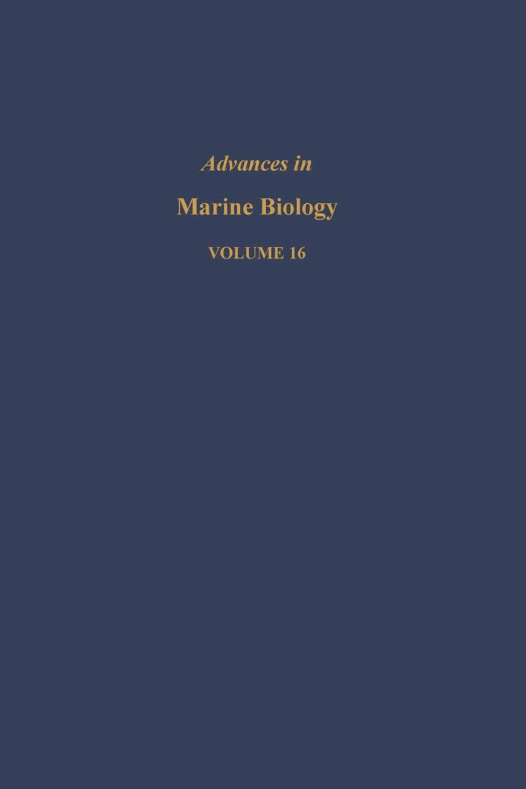 Advances in Marine Biology APL  â€“ PDF/EPUB Version Downloadable
