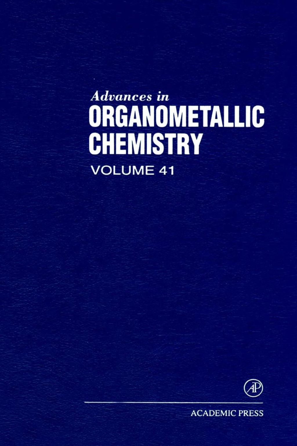 Advances in Organometallic Chemistry â€“ PDF/EPUB Version Downloadable