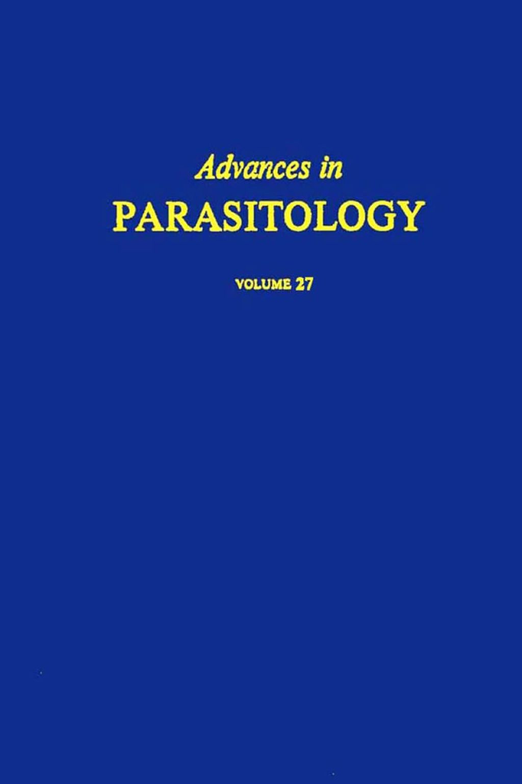 Advances in Parasitology APL – PDF/EPUB Version Downloadable Advances in Parasitology APL – PDF/EPUB Version Downloadable - Image 1