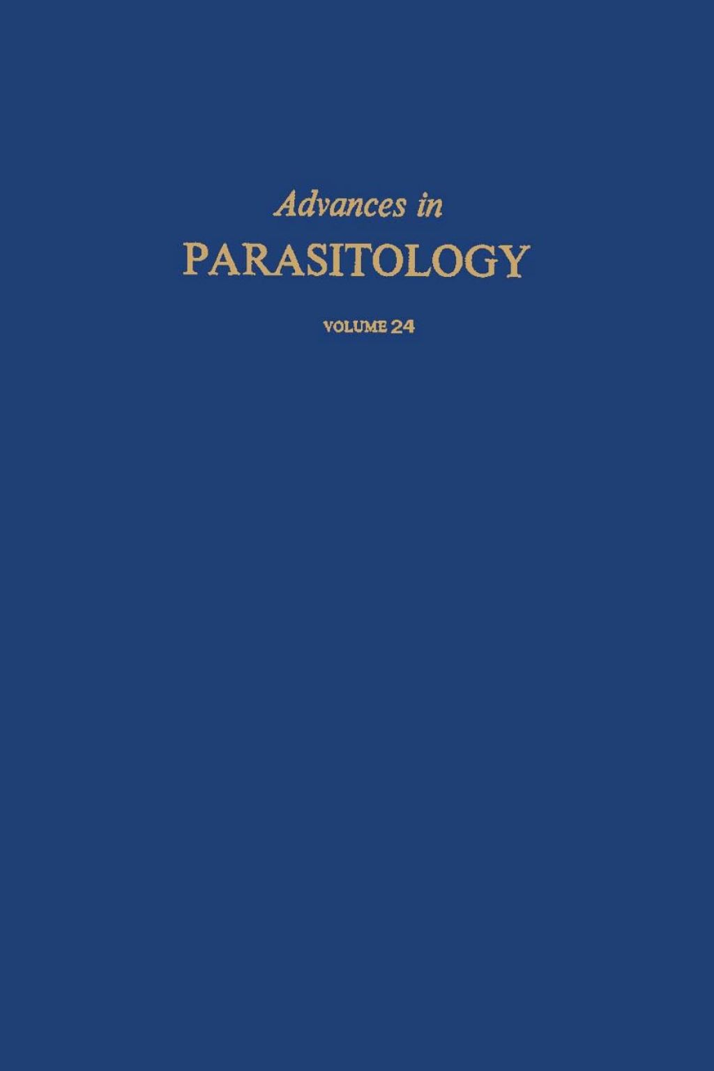 Advances in Parasitology APL  â€“ PDF/EPUB Version Downloadable