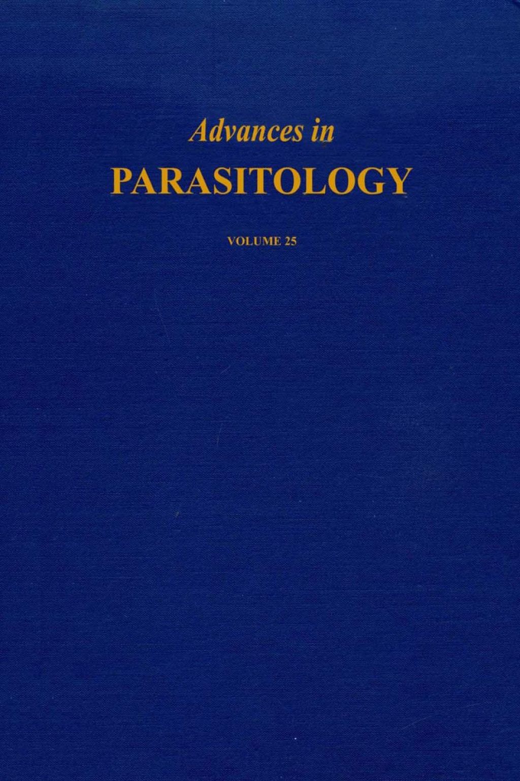 Advances in Parasitology: Volume 25  â€“ PDF/EPUB Version Downloadable