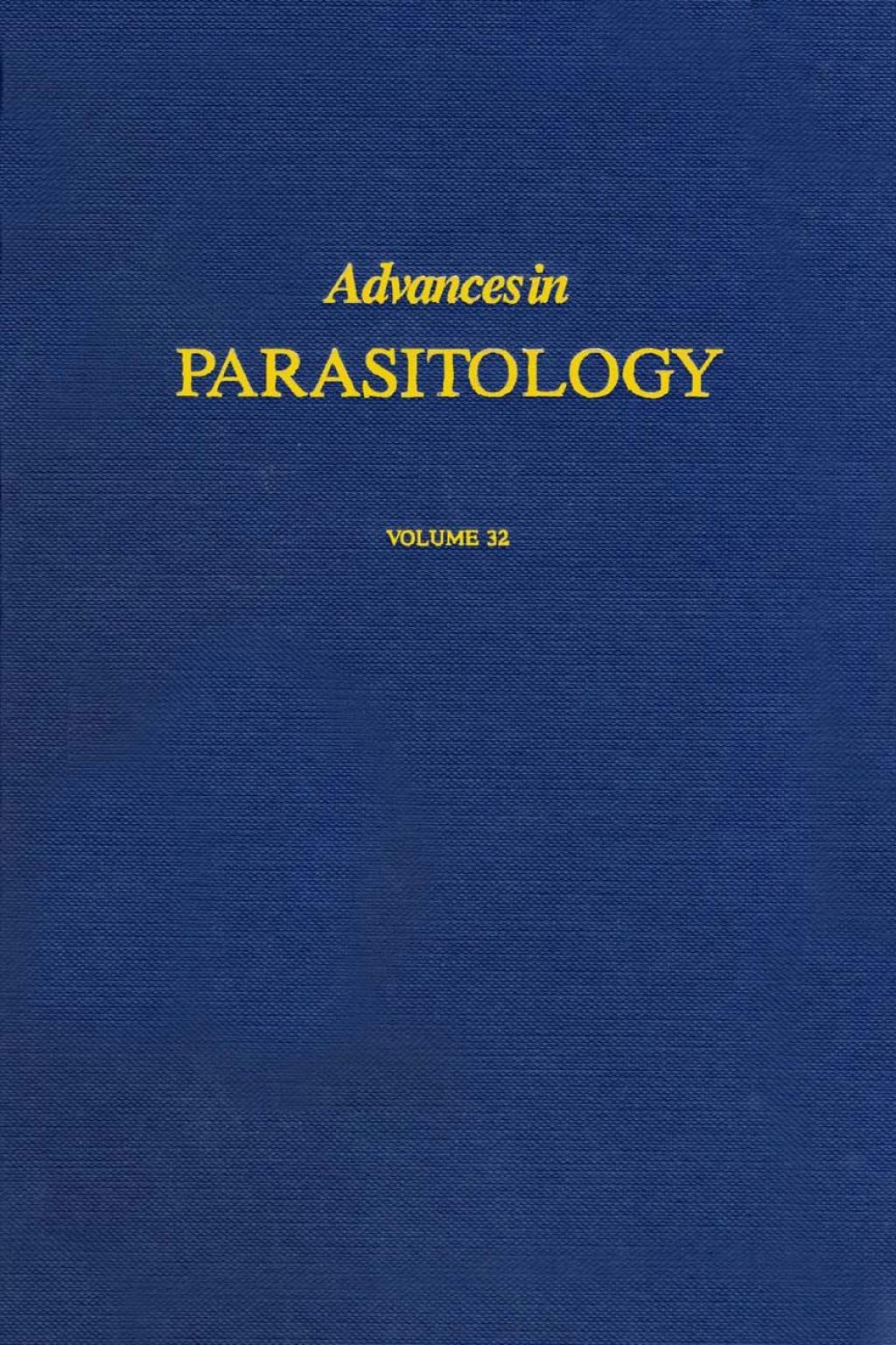 Advances in Parasitology: Volume 32  â€“ PDF/EPUB Version Downloadable