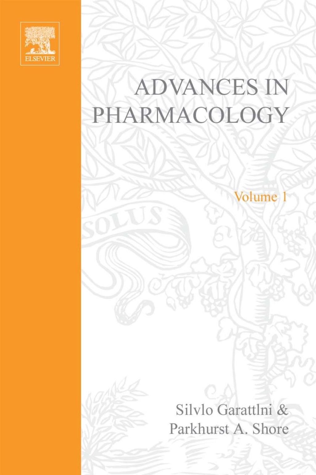 ADVANCES IN PHARMACOLOGY VOL 1  â€“ PDF/EPUB Version Downloadable