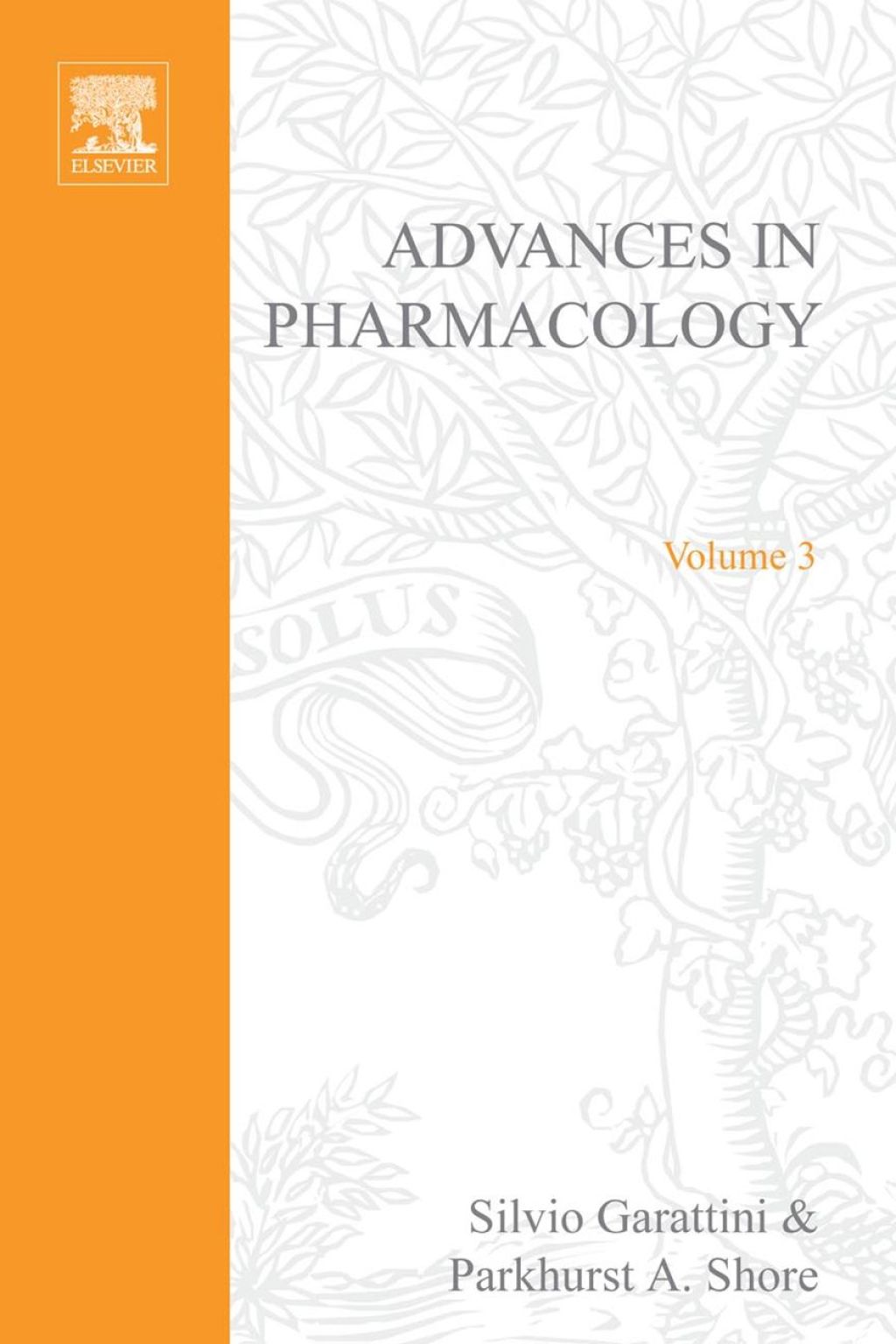 ADVANCES IN PHARMACOLOGY VOL 3  â€“ PDF/EPUB Version Downloadable