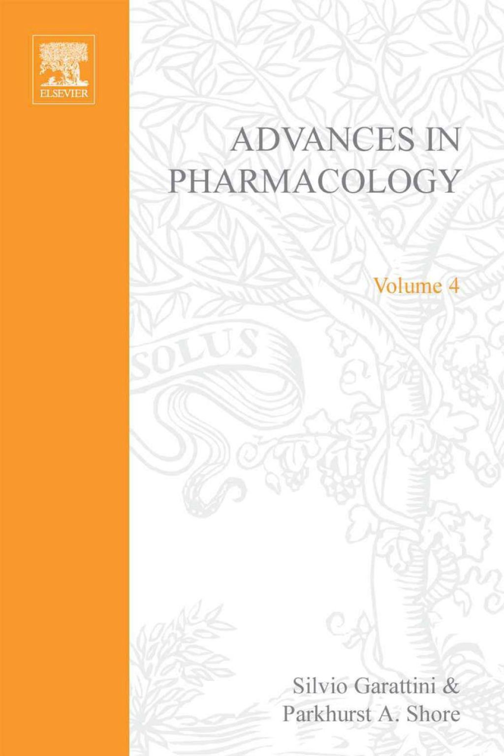 ADVANCES IN PHARMACOLOGY VOL 4  â€“ PDF/EPUB Version Downloadable
