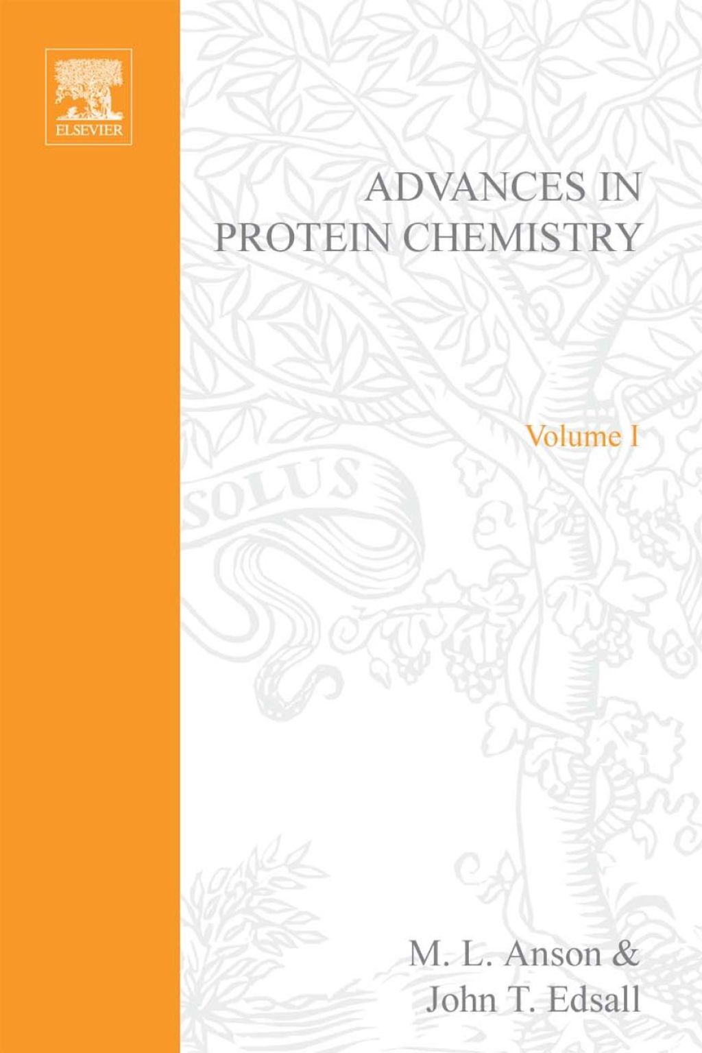 ADVANCES IN PROTEIN CHEMISTRY VOL 1  â€“ PDF/EPUB Version Downloadable