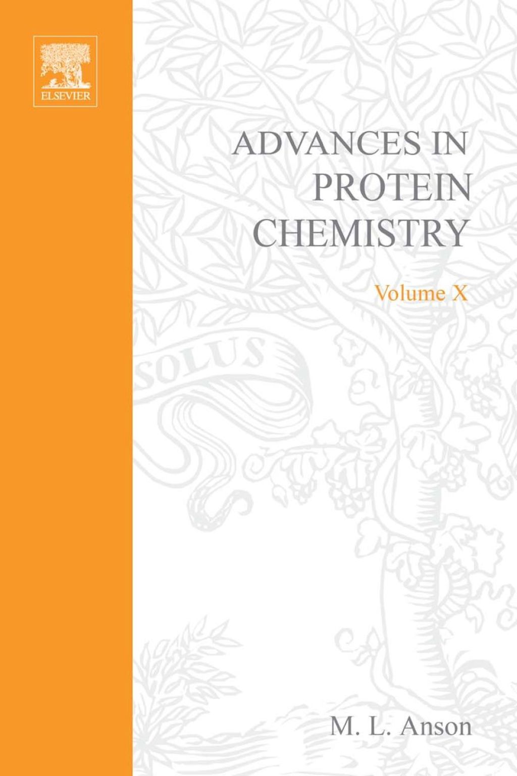 ADVANCES IN PROTEIN CHEMISTRY VOL 10  â€“ PDF/EPUB Version Downloadable
