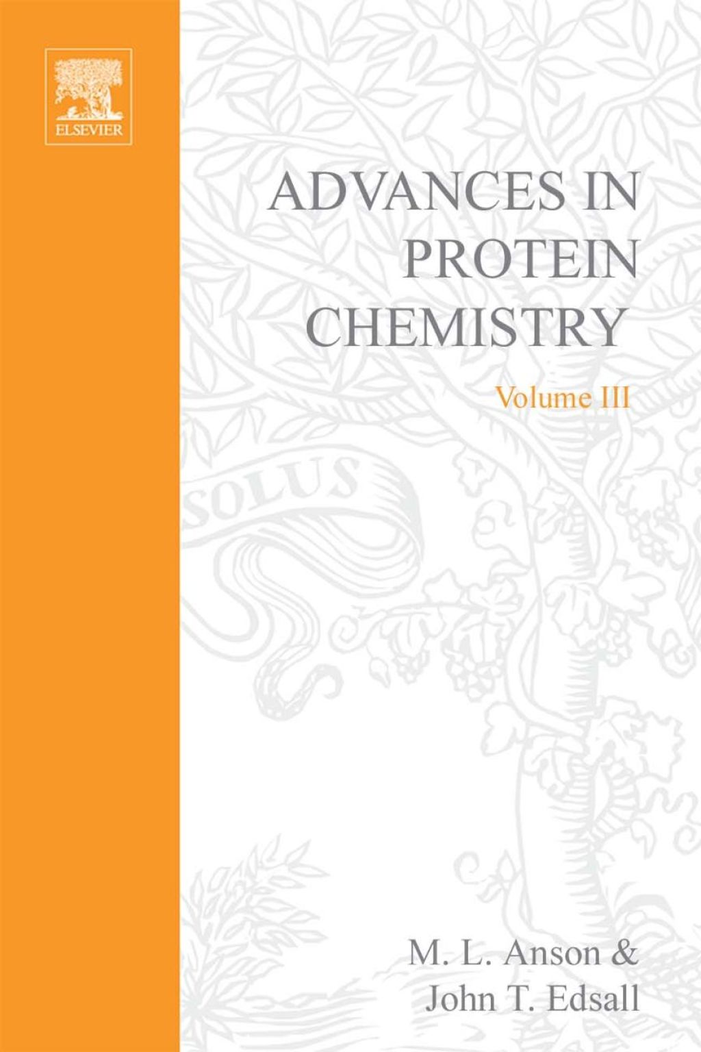 ADVANCES IN PROTEIN CHEMISTRY VOL 3  â€“ PDF/EPUB Version Downloadable