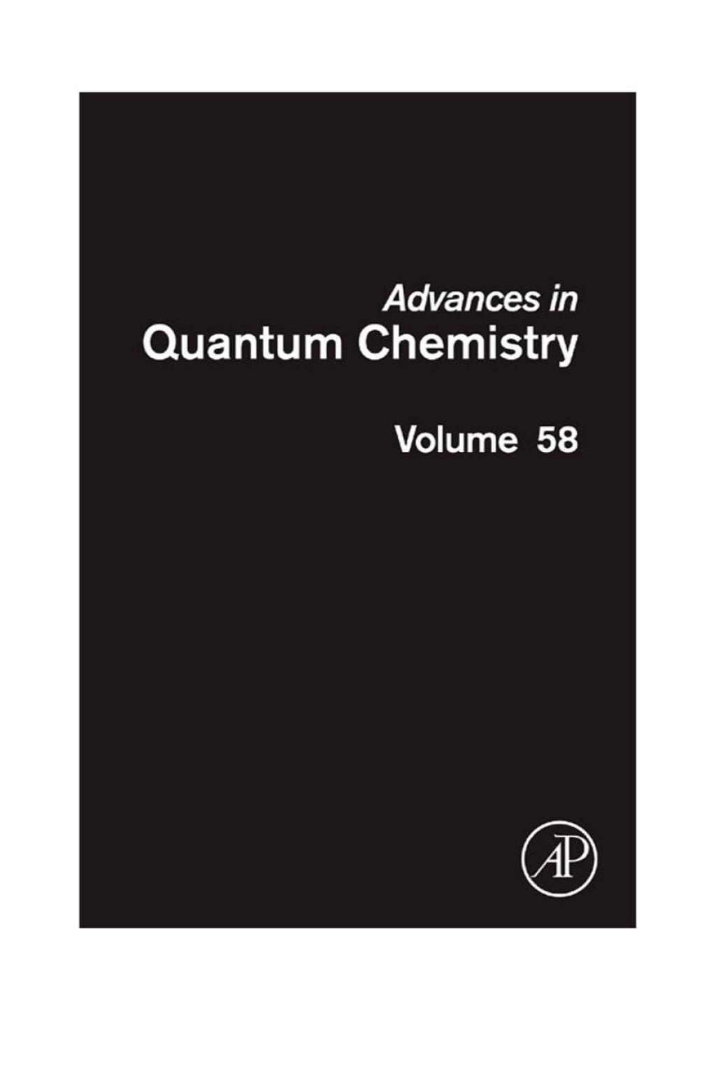Advances in Quantum Chemistry: Theory of Confined Quantum Systems - Part Two â€“ PDF/EPUB Version Downloadable