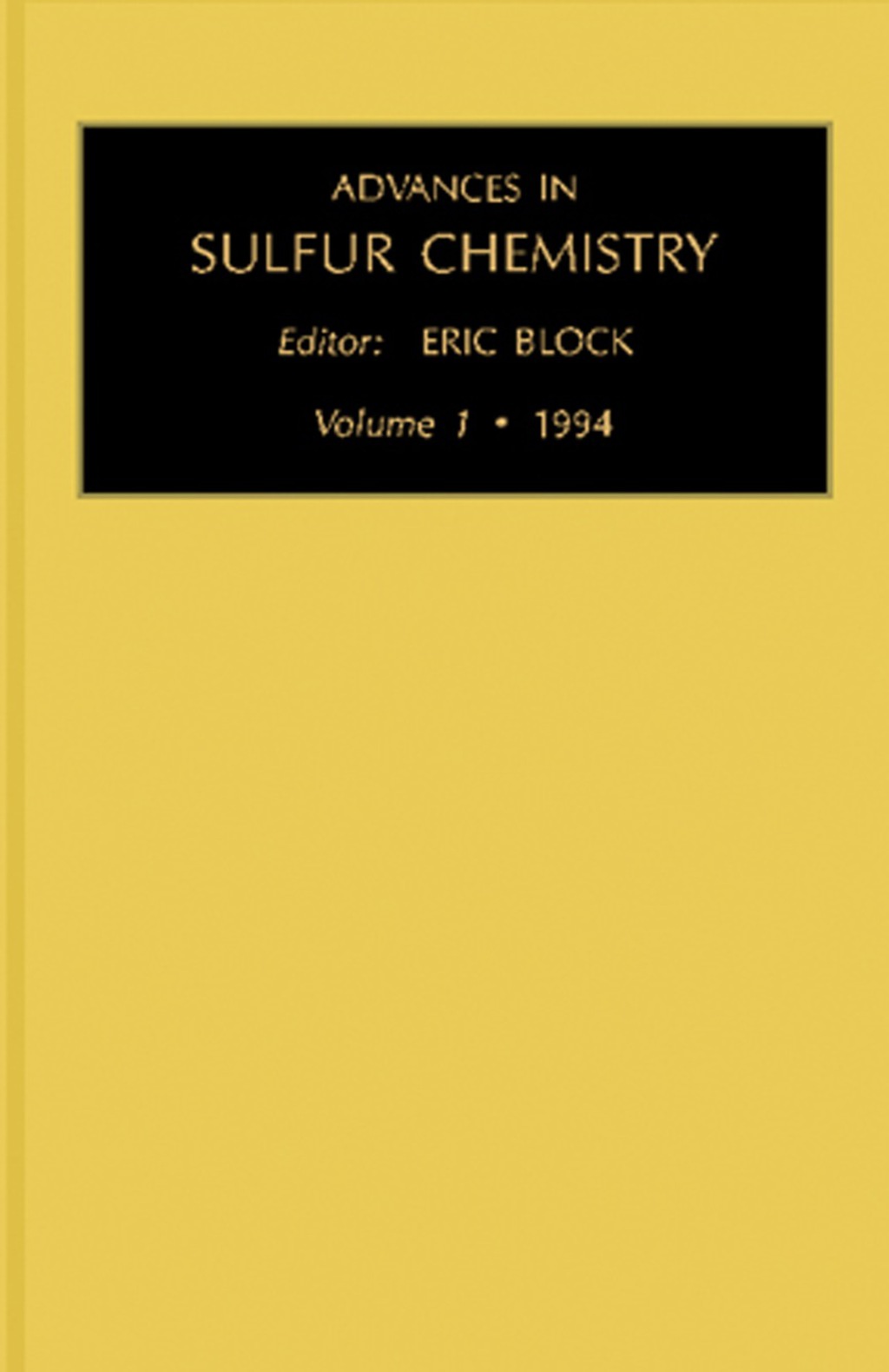 Advances in Sulfur Chemistry  â€“ PDF/EPUB Version Downloadable