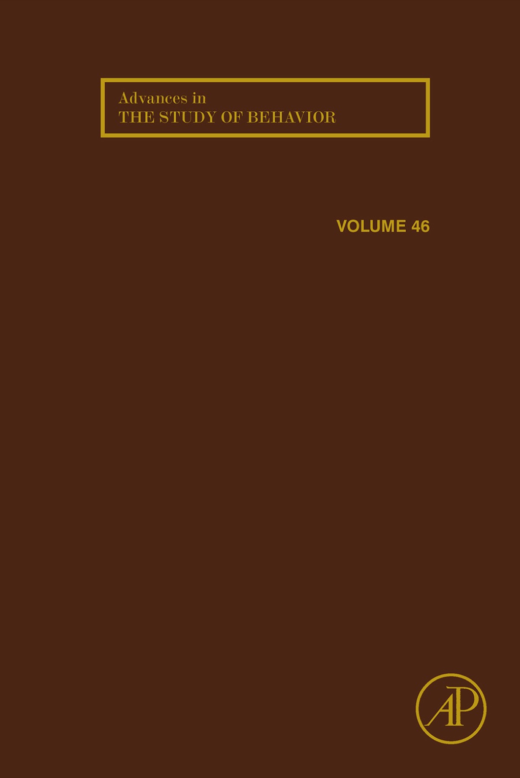 Advances in the Study of Behavior â€“ PDF/EPUB Version Downloadable