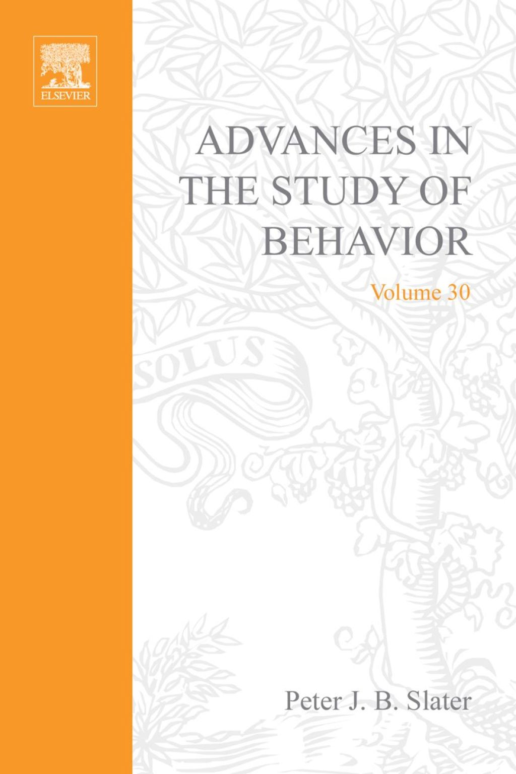 Advances in the Study of Behavior – PDF/EPUB Version Downloadable Advances in the Study of Behavior – PDF/EPUB Version Downloadable - Image 1