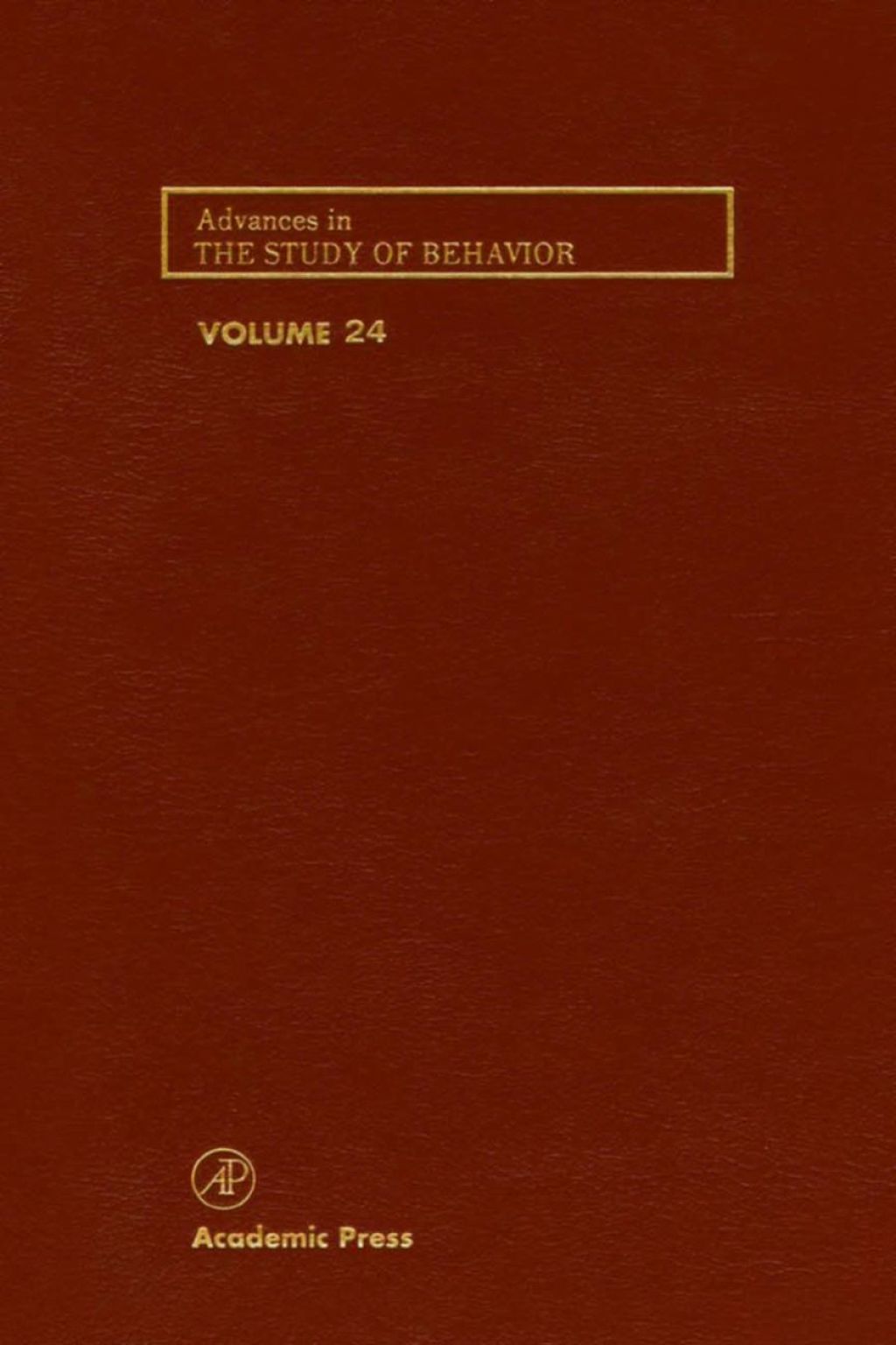 Advances in the Study of Behavior – PDF/EPUB Version Downloadable Advances in the Study of Behavior – PDF/EPUB Version Downloadable - Image 1