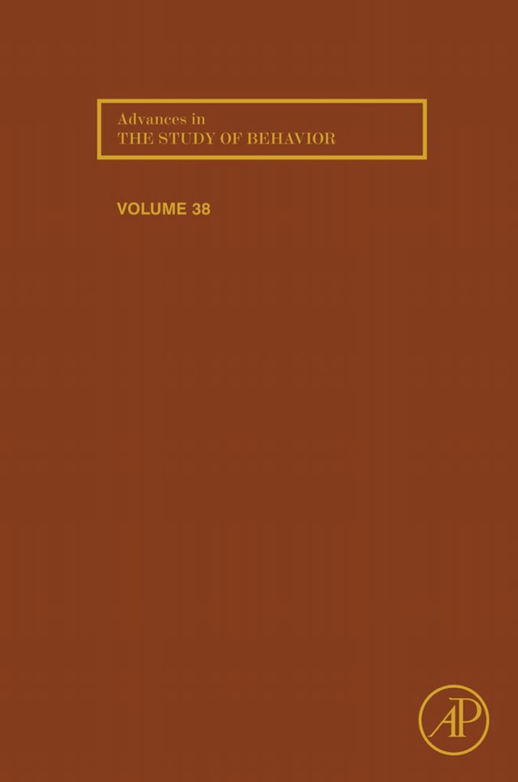 Advances in the Study of Behavior â€“ PDF/EPUB Version Downloadable