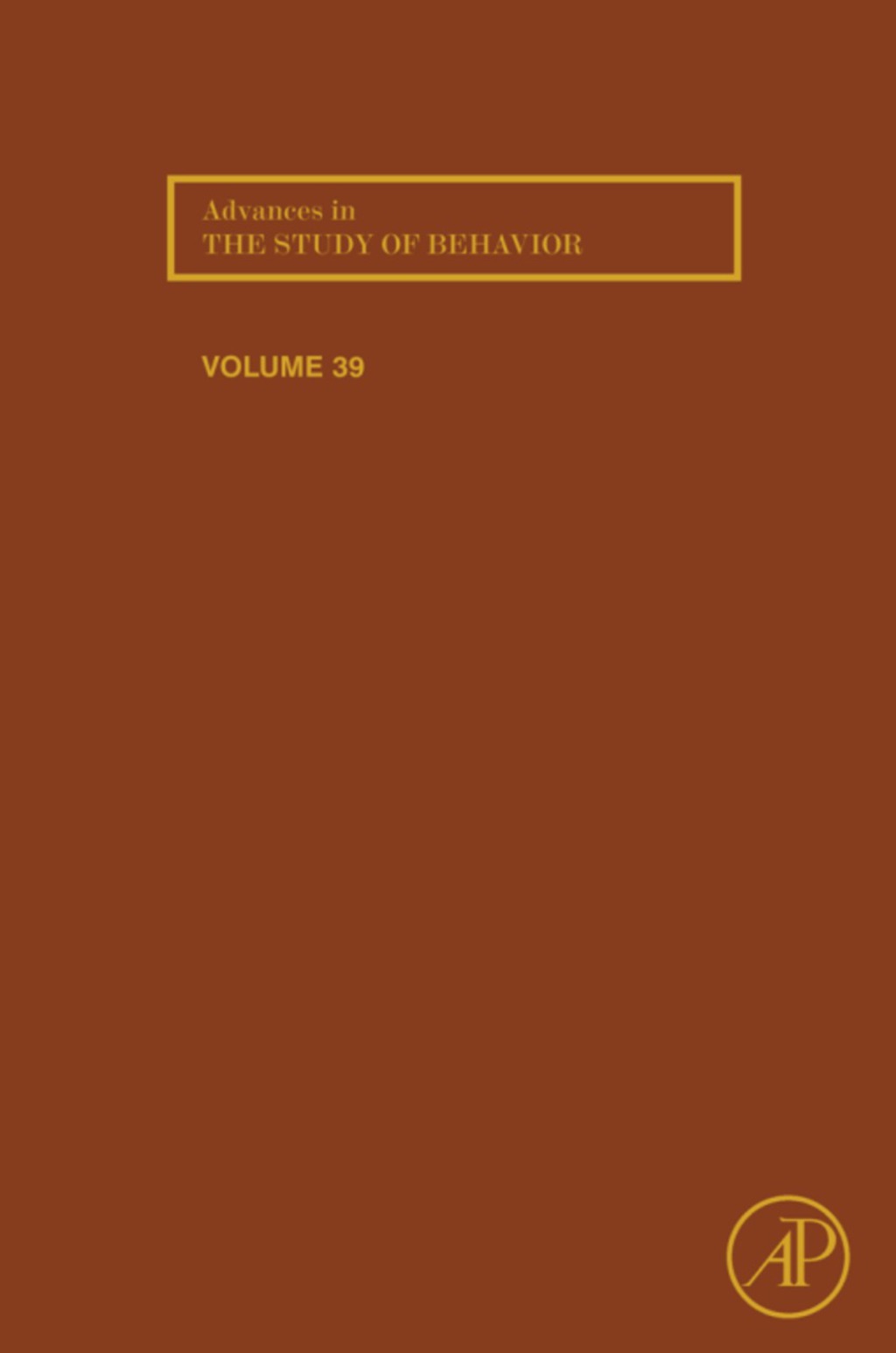 Advances in the Study of Behavior â€“ PDF/EPUB Version Downloadable