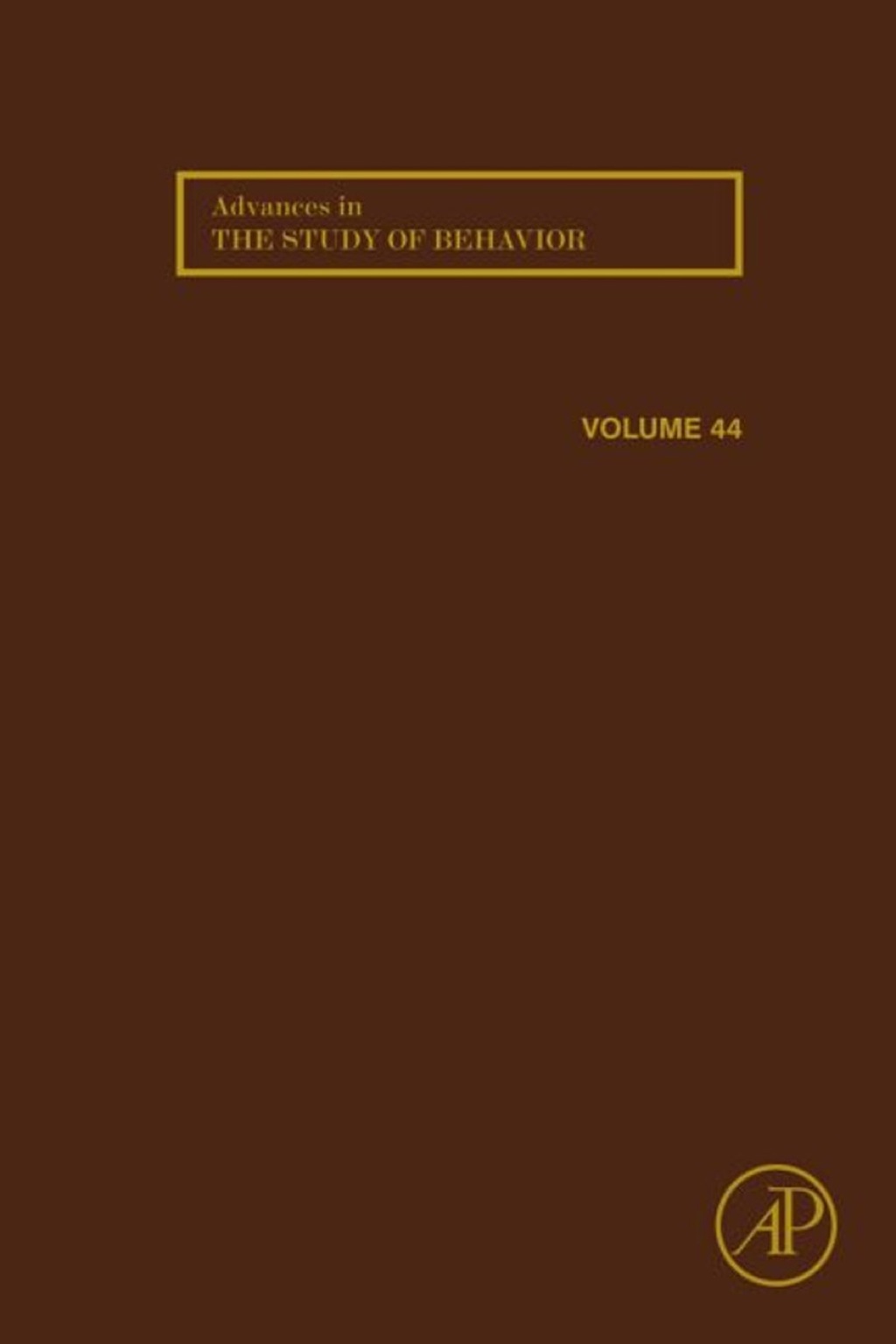 Advances in the Study of Behavior â€“ PDF/EPUB Version Downloadable