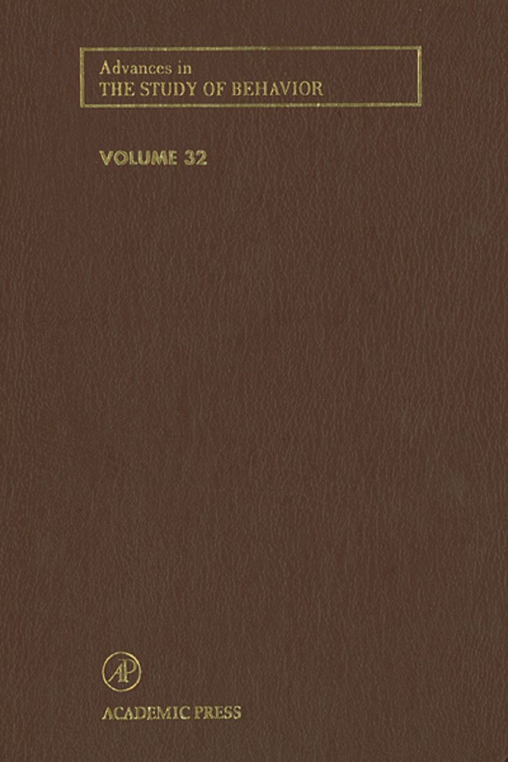 Advances in the Study of Behavior – PDF/EPUB Version Downloadable Advances in the Study of Behavior – PDF/EPUB Version Downloadable - Image 1