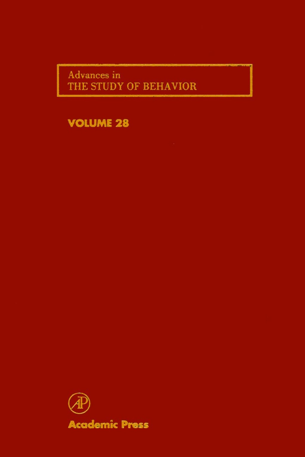 Advances in the Study of Behavior – PDF/EPUB Version Downloadable Advances in the Study of Behavior – PDF/EPUB Version Downloadable - Image 1