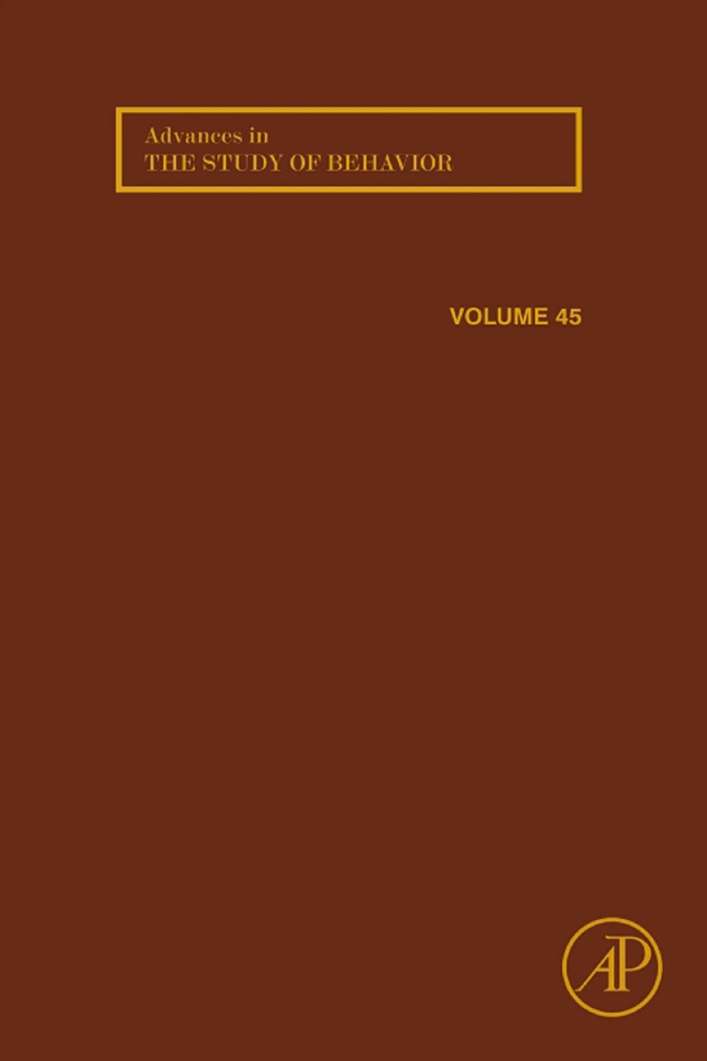 Advances in the Study of Behavior 1st Edition â€“ PDF/EPUB Version Downloadable