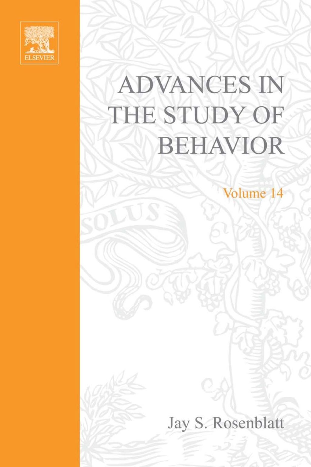 ADVANCES IN THE STUDY OF BEHAVIOR V 14  â€“ PDF/EPUB Version Downloadable
