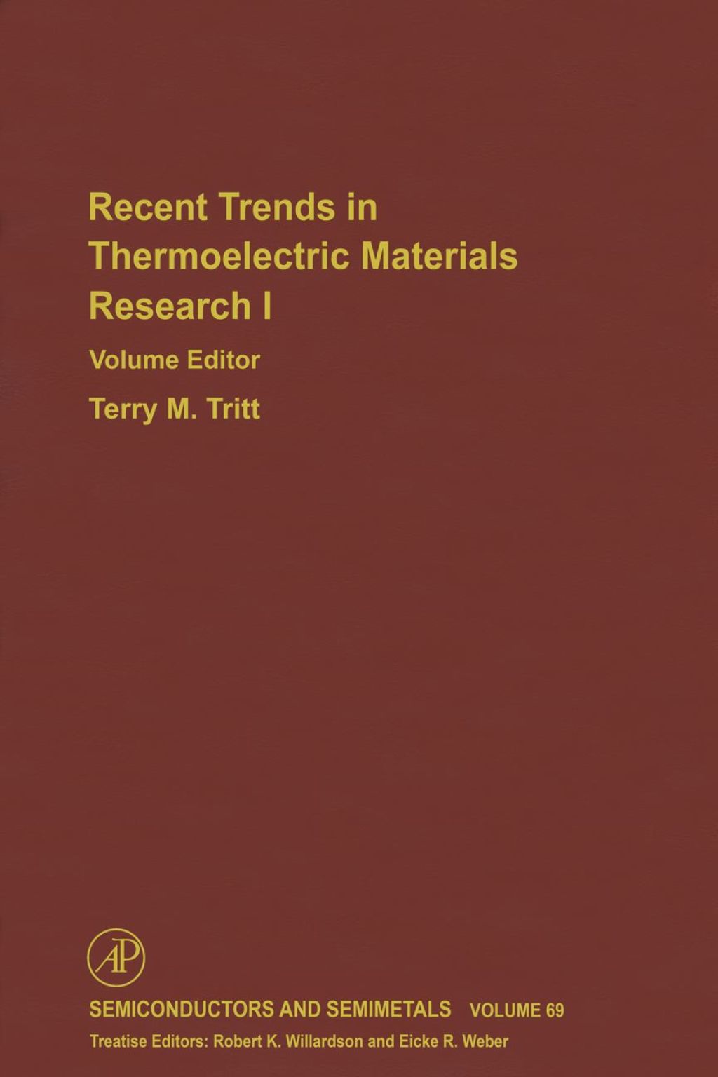 Advances in Thermoelectric Materials I â€“ PDF/EPUB Version Downloadable