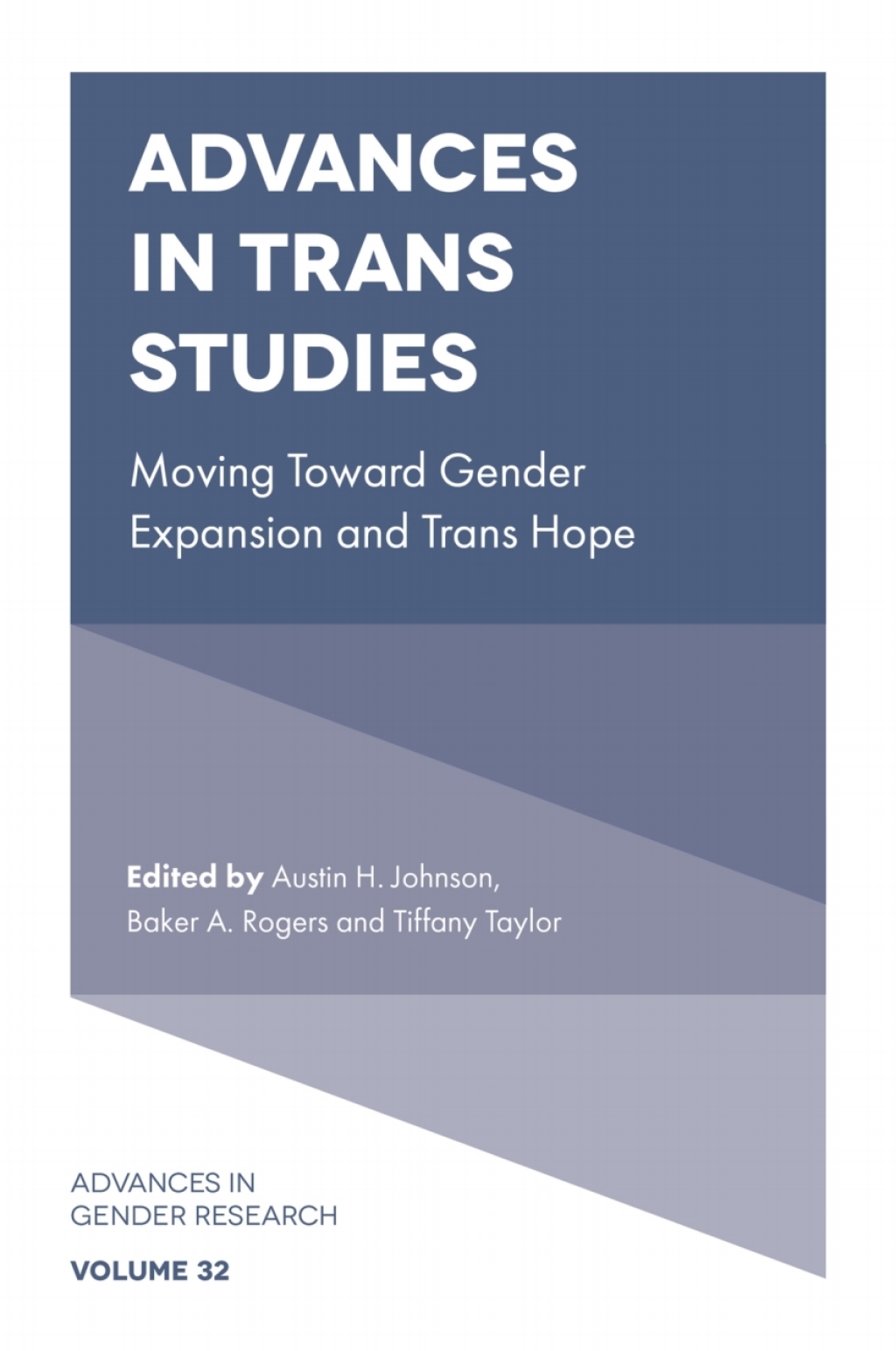 Advances in Trans Studies Moving Toward Gender Expansion and Trans Hope â€“ PDF/EPUB Version Downloadable