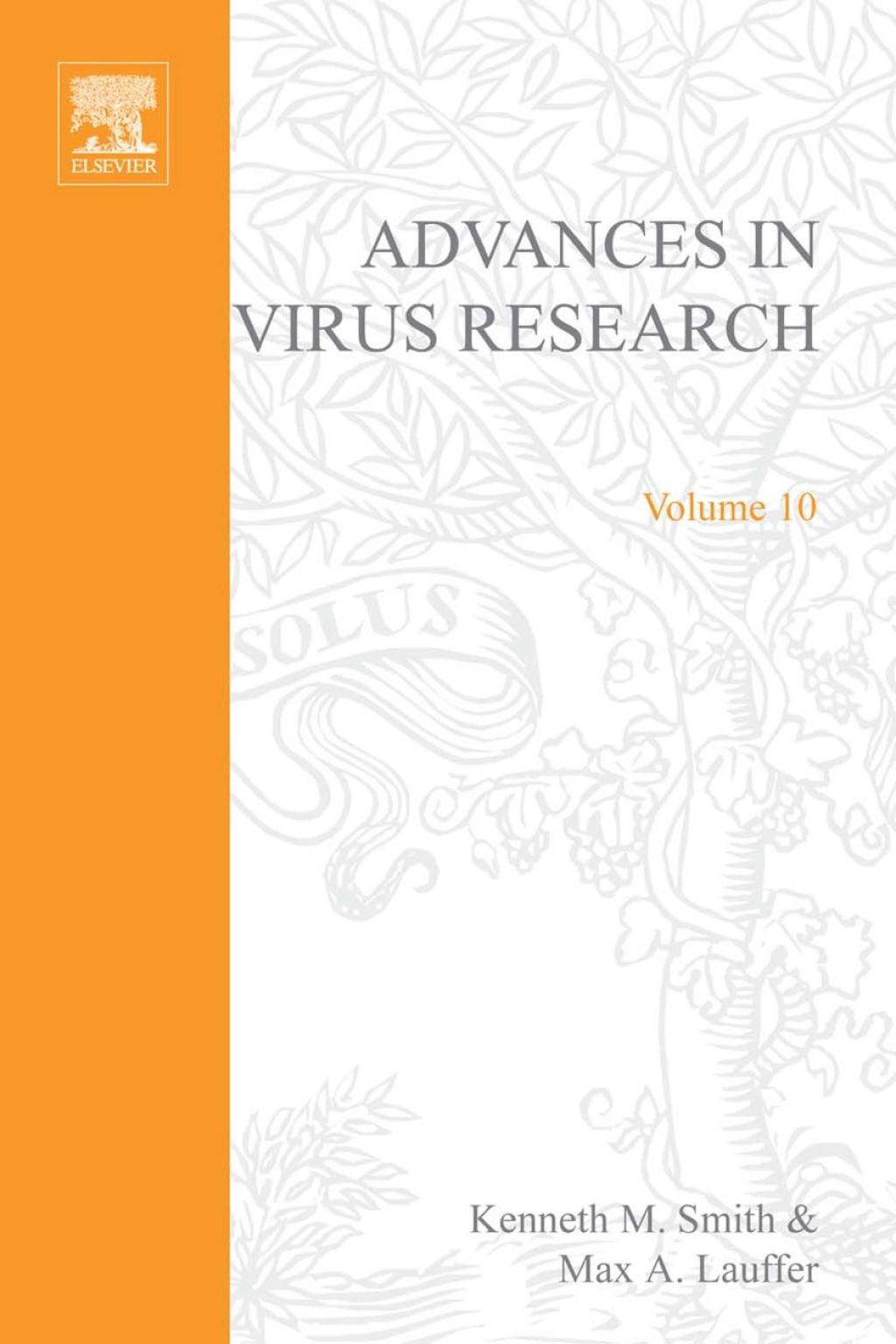 ADVANCES IN VIRUS RESEARCH VOL 10  â€“ PDF/EPUB Version Downloadable