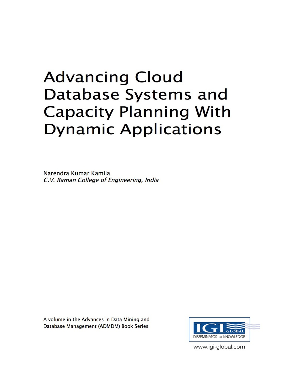 Advancing Cloud Database Systems and Capacity Planning With Dynamic Applications â€“ PDF/EPUB Version Downloadable
