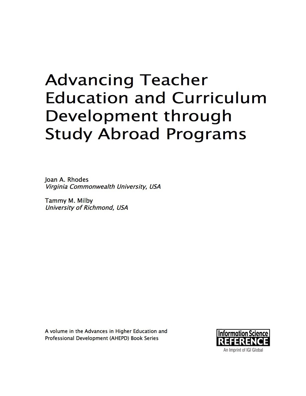 Advancing Teacher Education and Curriculum Development through Study Abroad Programs â€“ PDF/EPUB Version Downloadable