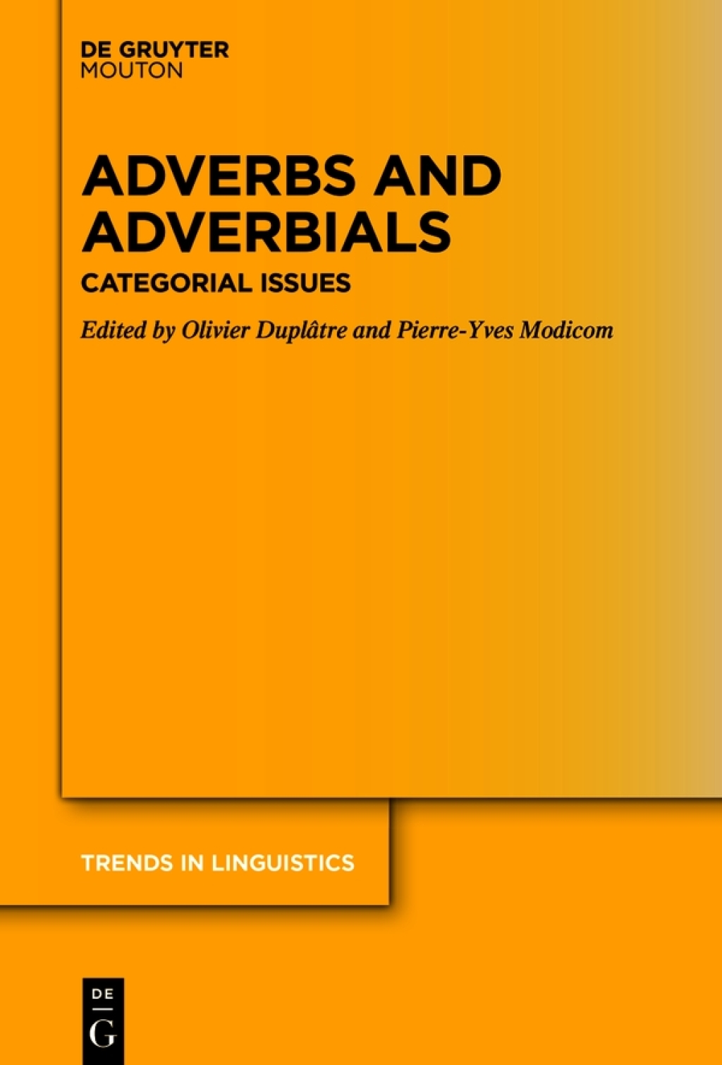 Adverbs and Adverbials Categorial Issues 1st Edition â€“ PDF/EPUB Version Downloadable