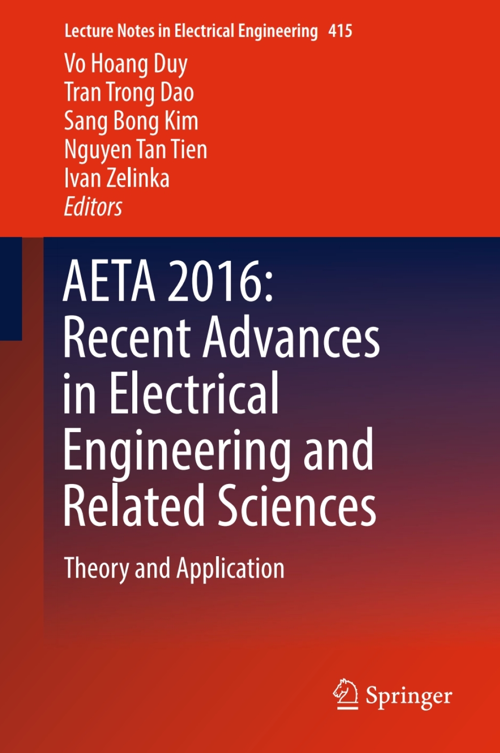 AETA 2016: Recent Advances in Electrical Engineering and Related Sciences Theory and Application â€“ PDF/EPUB Version Downloadable