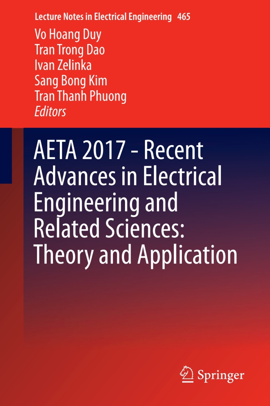 AETA 2017 - Recent Advances in Electrical Engineering and Related Sciences: Theory and Application â€“ PDF/EPUB Version Downloadable