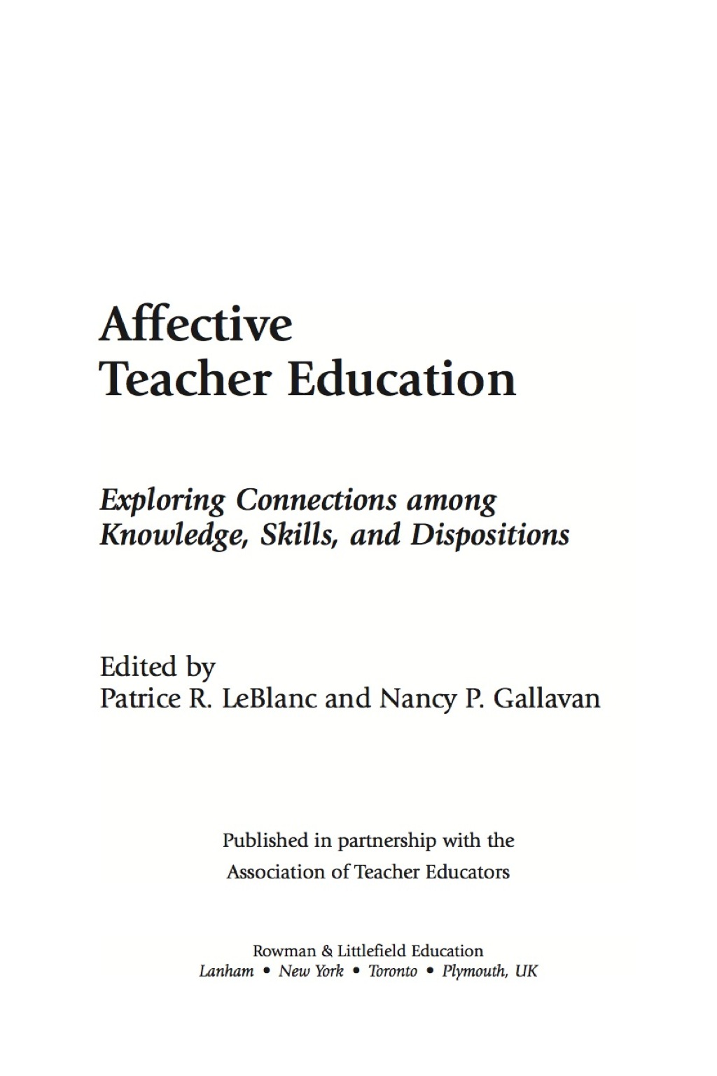 Affective Teacher Education - (PDF/EPUB Version)