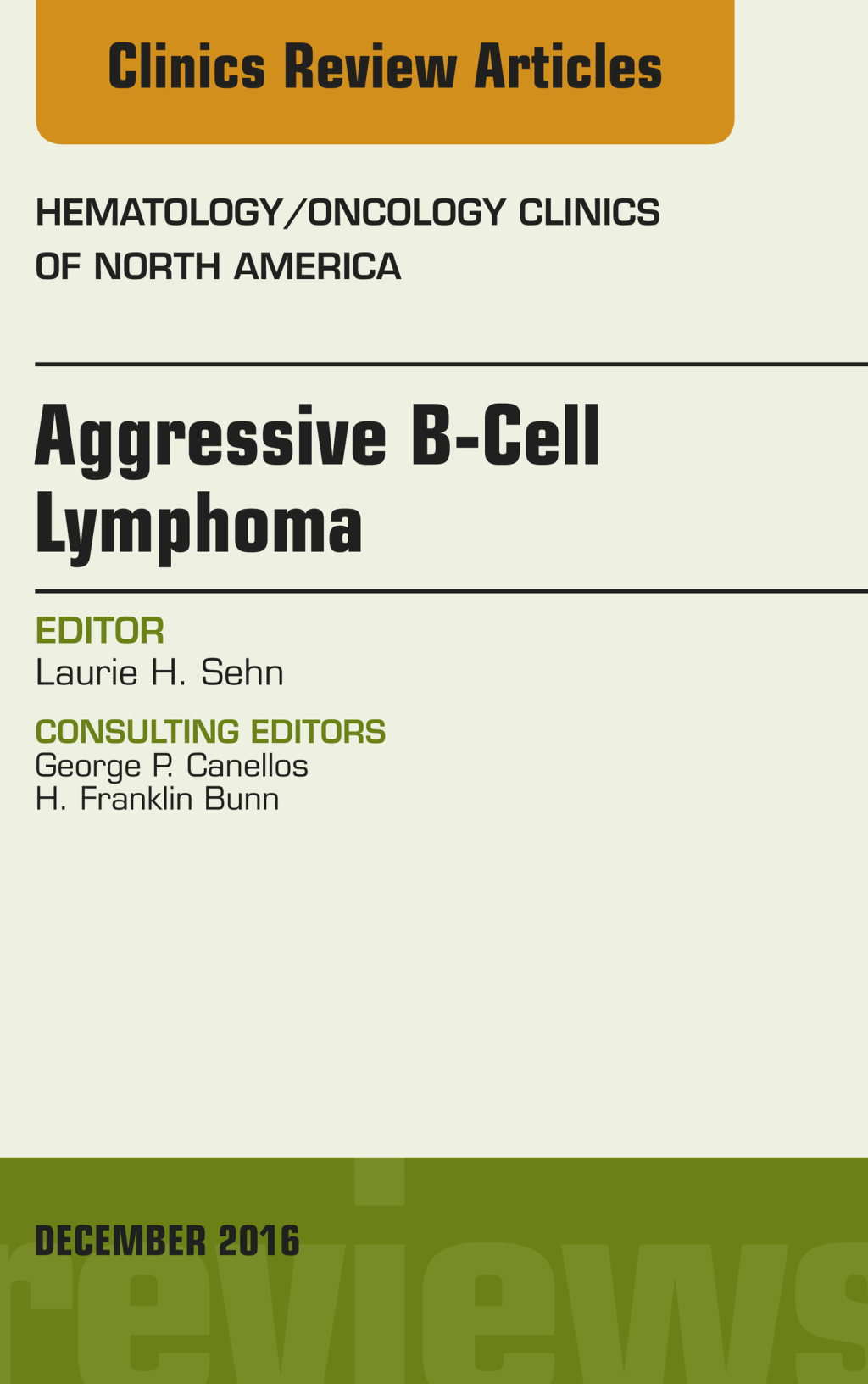 Aggressive B- Cell Lymphoma, An Issue of Hematology/Oncology Clinics of North America  â€“ PDF/EPUB Version Downloadable