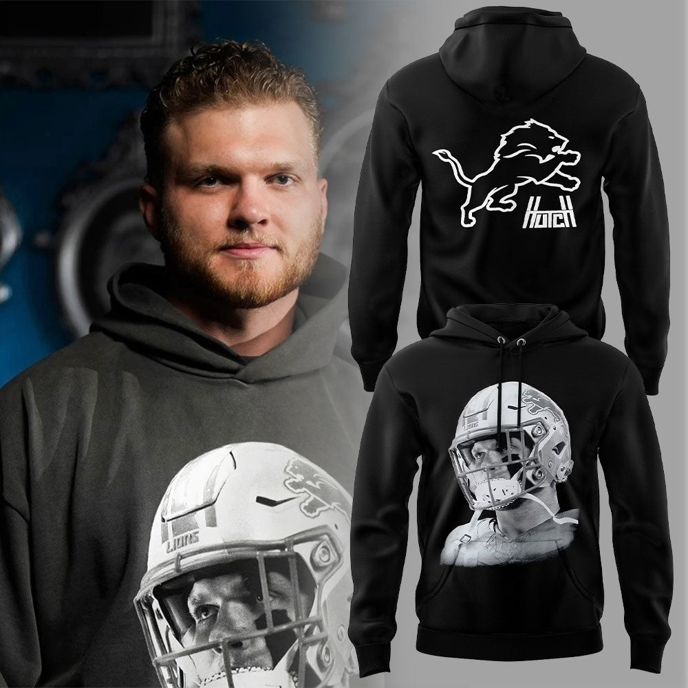 Aidan Hutchinson Charcoal House of Hutch x Detroit Lions Game Face Limited Edition Hoodie