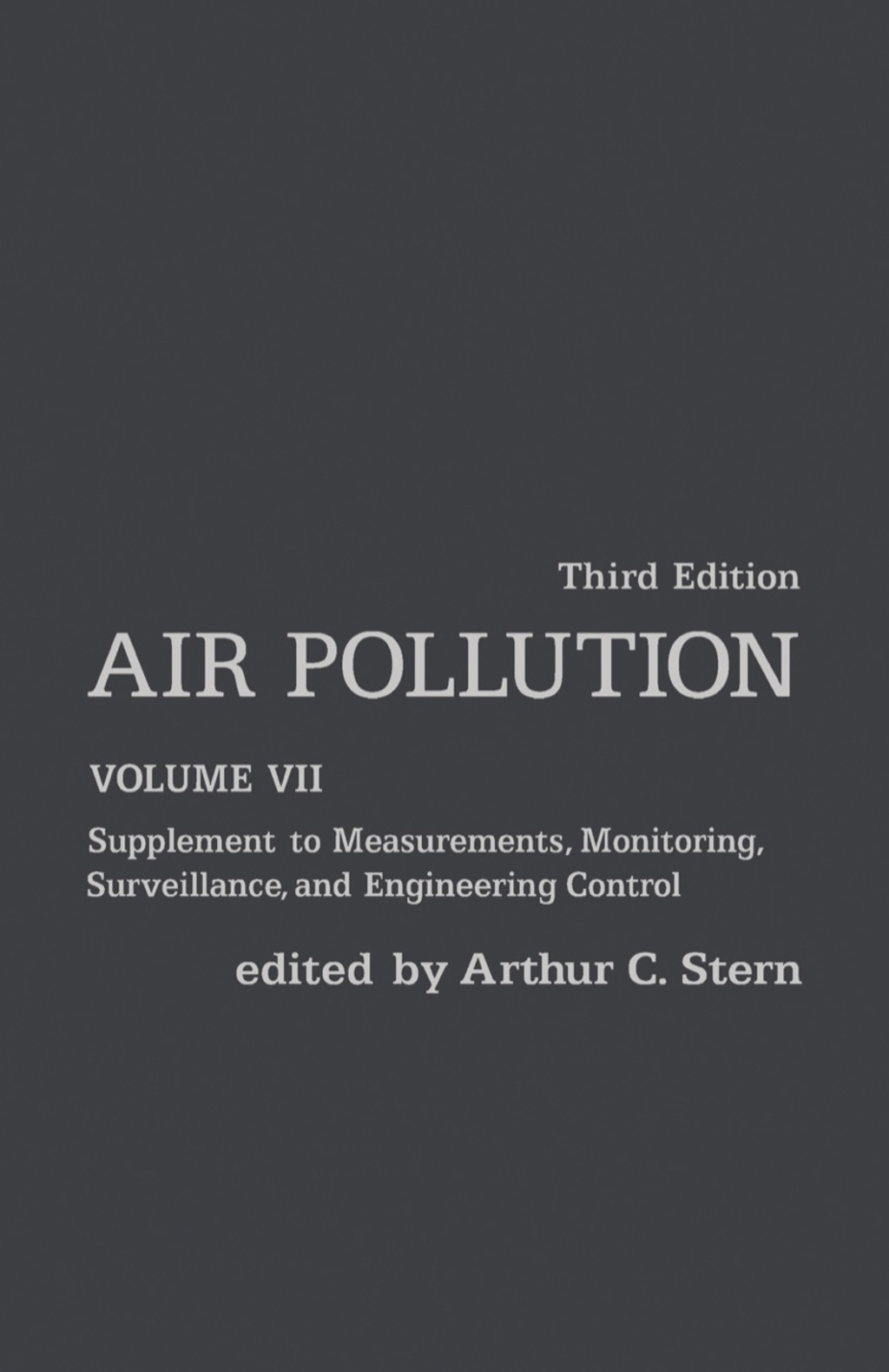 Air Pollution Supplement to Measurements, Monitoring, Surveillance, and Engineering Control 3rd Edition â€“ PDF/EPUB Version Downloadable