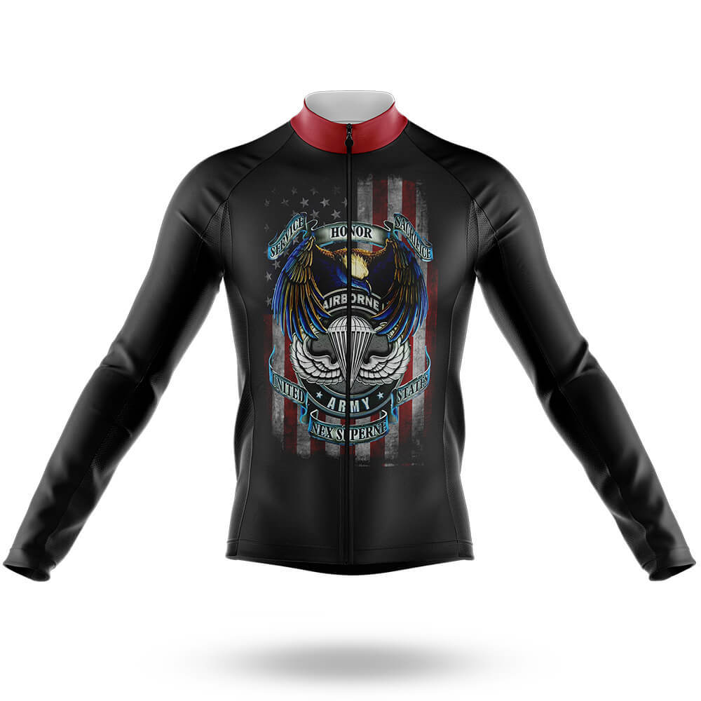 Airborne Army - Men's Cycling Long Sleeve Jersey