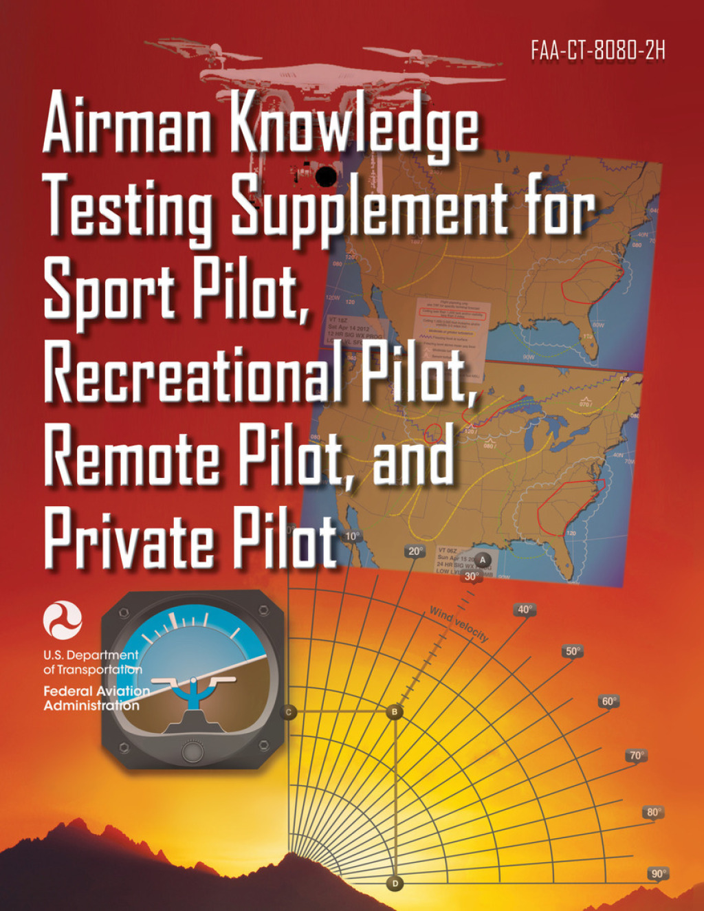 Airman Knowledge Testing Supplement for Sport Pilot, Recreational Pilot, Remote Pilot, and Private Pilot (FAA-CT-8080-2H) - (PDF/EPUB Version)